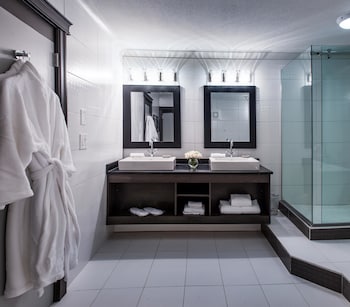 Suite, 1 King Bed, Non Smoking, Jetted Tub (Atrium) | Bathroom | Bathtub, free toiletries, hair dryer, towels