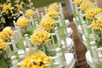 Outdoor wedding area