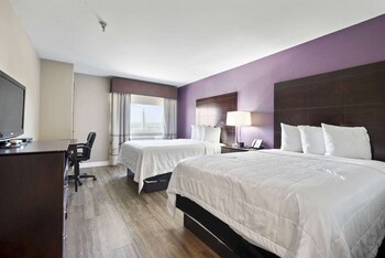 Room, 2 Queen Beds, Accessible, Non Smoking (Mobility) | Premium bedding, desk, blackout drapes, iron/ironing board