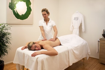 Hydrotherapy, hot stone massages, deep-tissue massages