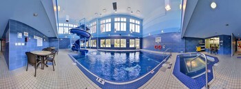 Indoor pool, open 6:00 AM to 10:00 PM, sun loungers