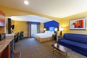 Suite, 1 King Bed | Down comforters, in-room safe, desk, laptop workspace