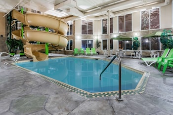 Indoor pool, open 6:00 AM to 9:00 PM, sun loungers