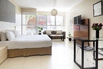 Studio, Balcony | Premium bedding, down comforters, in-room safe, individually decorated