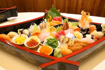 Lunch and dinner served, Japanese cuisine