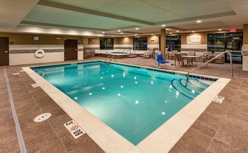 Indoor pool, open 6:00 AM to 11:00 PM, sun loungers