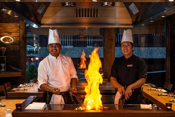 Lunch and dinner served, Japanese cuisine