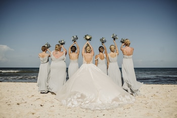 Outdoor wedding area