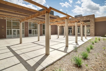 Outdoor banquet area