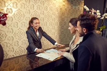 Check-in/check-out kiosk