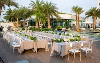 Outdoor wedding area