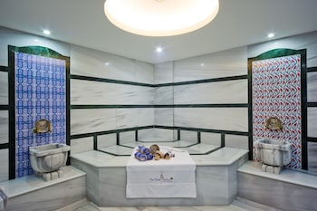 Sauna, Turkish bath, body treatments, body scrubs, facials, reflexology