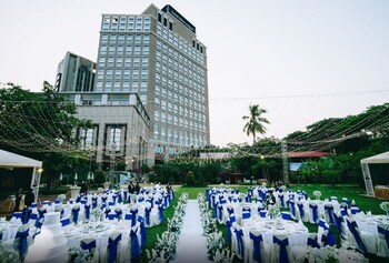 Outdoor wedding area