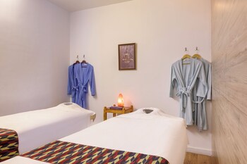 Deep-tissue massages, sports massages, body scrubs, facials