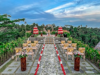 Outdoor wedding area