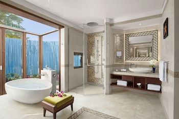 Suite, Sea View (Anantara) | Bathroom | Separate tub and shower, spring water tub, rainfall showerhead