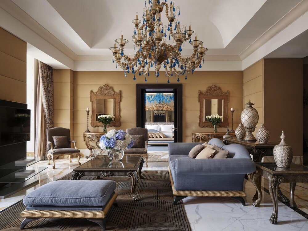 Elegant guest room at Anantara New York Palace Budapest